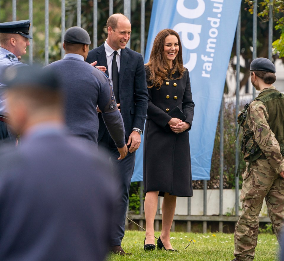 Prince William and Kate visited the Air Cadets today in their first engagement since Philip died