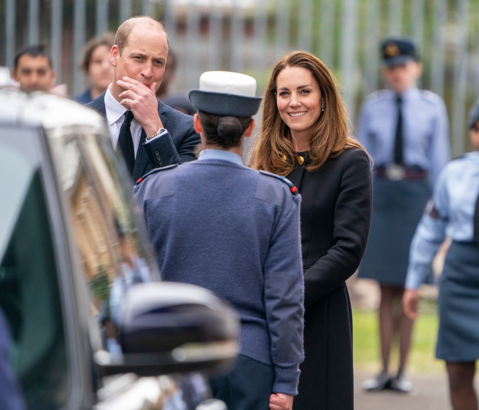 The Duke and Duchess of Cambridge spoke with Air Cadets