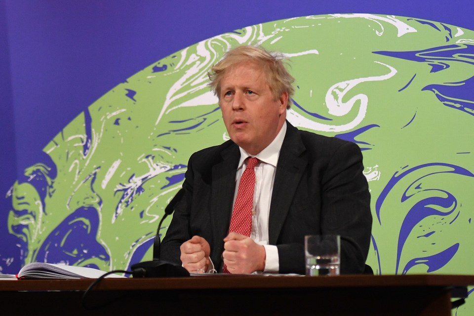 Boris Johnson addressed Joe Biden's US climate summit today on Earth Day