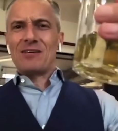 Footage has emerged of London mayoral candidate Brian Rose drinking his own URINE