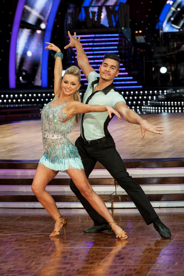 Ola dances with Louis Smith on Strictly