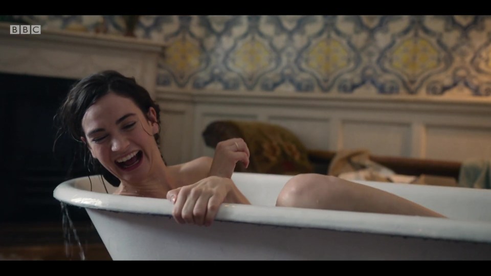 Lily James strips naked in the trailer for new BBC drama The Pursuit of Love