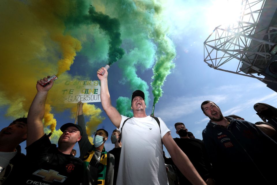 Anti-Glazers protests have also taken place at Old Trafford