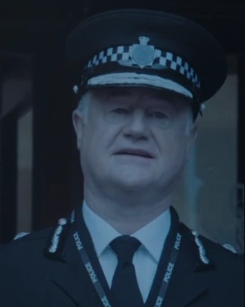 Osborne is appearing in the current series in old footage being examined by AC-12