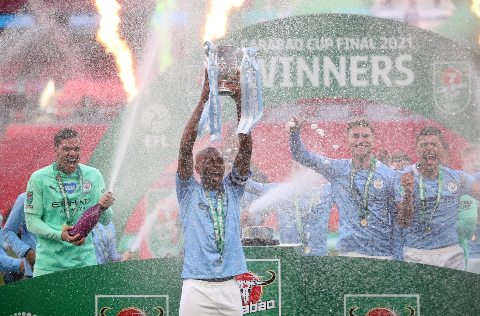 Man City won a record fourth consecutive Carabao Cup title in beating Spurs 1-0