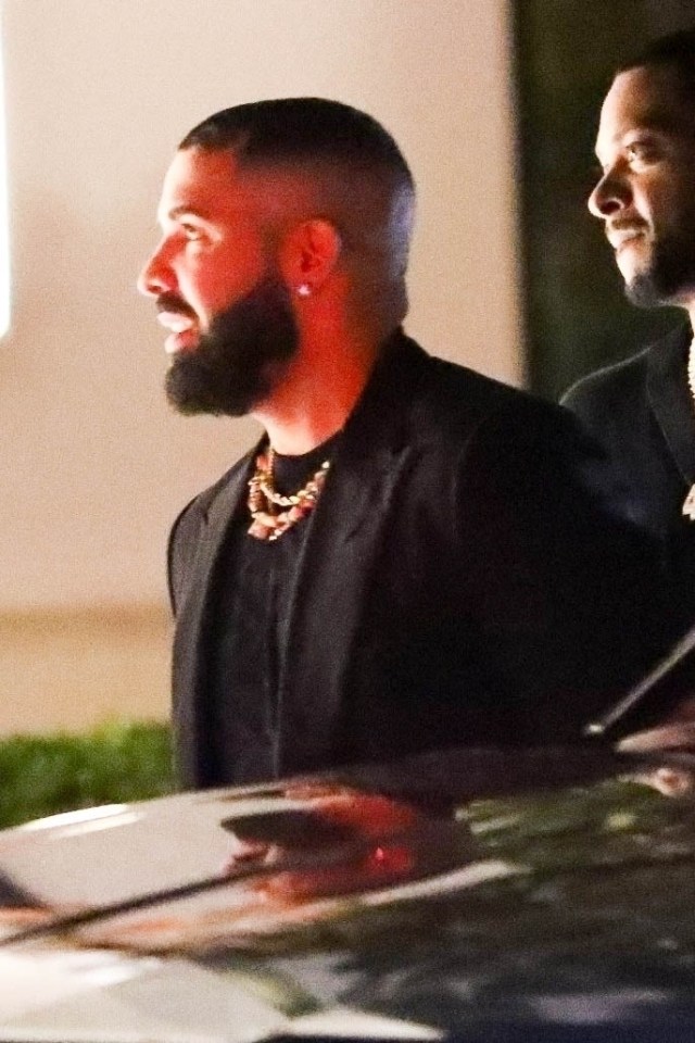 Drake also attended the LA party to celebrate the Oscar win of Daniel Kaluuya