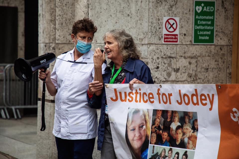 Jodey's mother Joy has campaigned for justice since her daughter's death