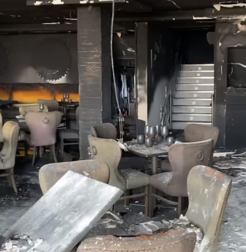 The restaurant was destroyed in the fire