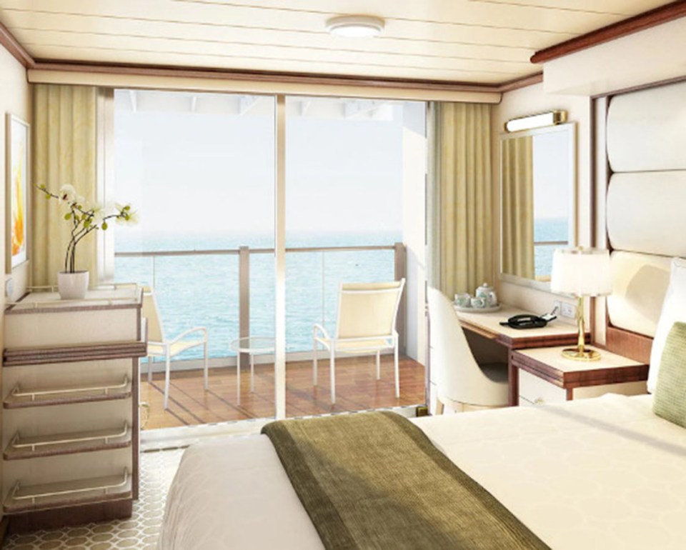 Competition winners will stay in a Balcony Twin Occupancy cabin, which normally costs from £999 per person