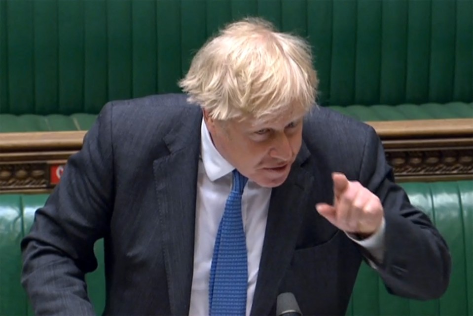 Boris Johnson faced a furious grilling from Keir Starmer and MPs today over his No11 refurb