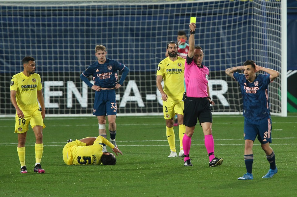 Dani Ceballos was sent off at 2-0 down but Arsenal battled back for a narrow loss