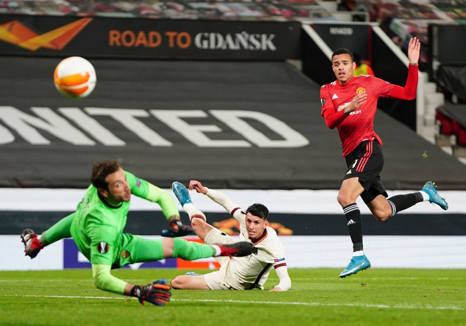 Mason Greenwood rounded off the scoring with United's sixth