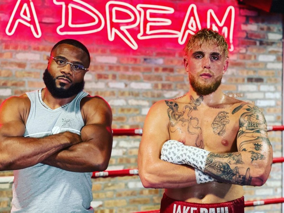 Jean Pascal pictured with Jake Paul