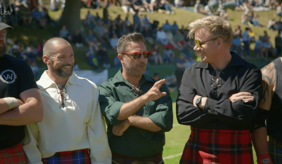 The trio competed along with Gordon’s fellow Scots at the Highland games