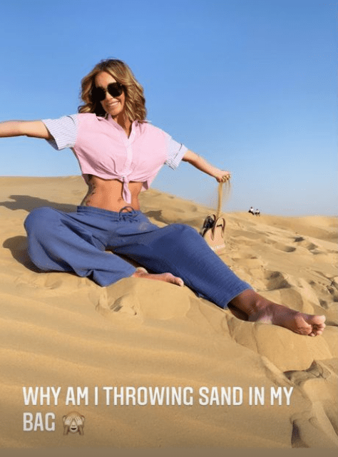 Laura and Dane visited sand dunes together