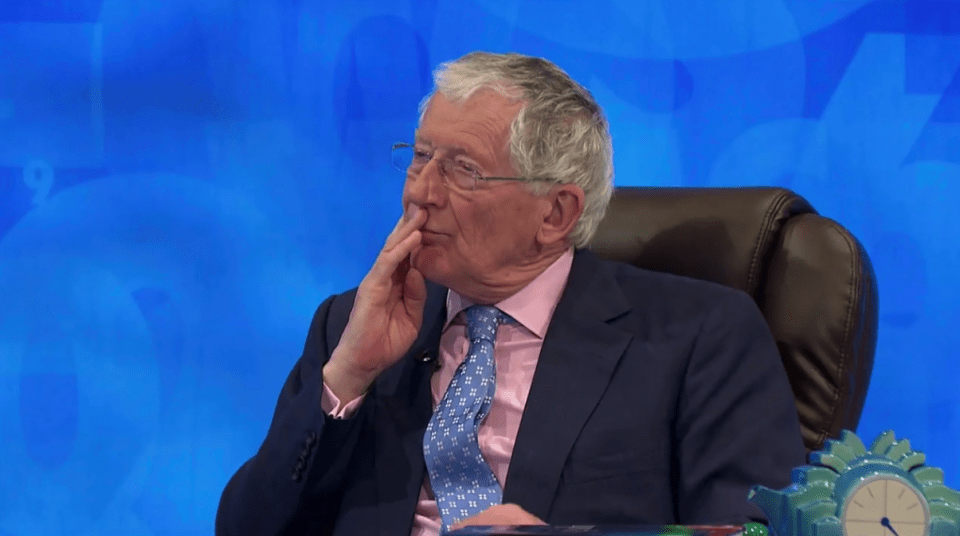 Host Nick Hewer looked on nervously as the scene developed