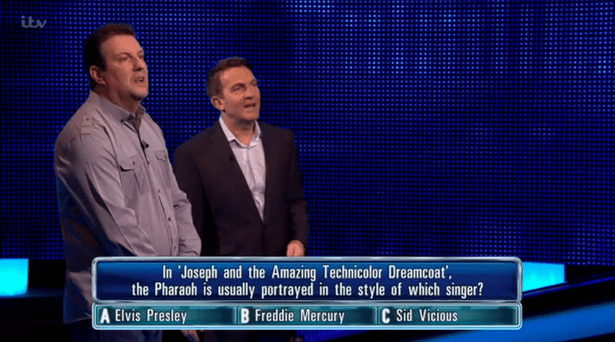 Contestant Ieuan answered this question wrong