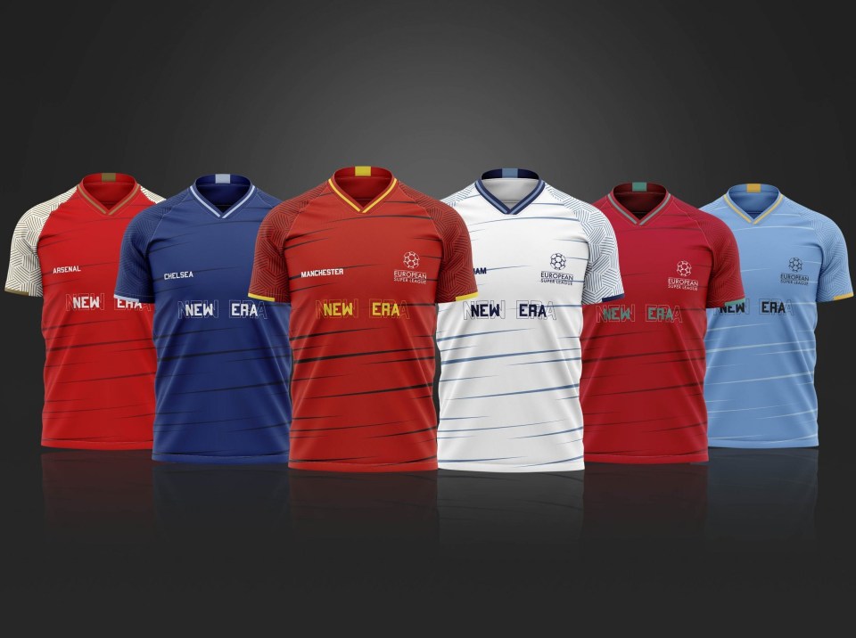 These 'New Era' football shirts will be on sale for just £2 after the European Super League collapse