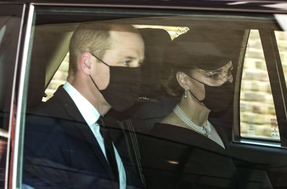 The Duchess accompanied husband William to the ceremony