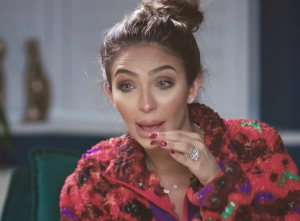 Faryal broke down in tears while in therapy