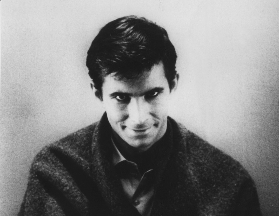 Anthony Perkins as Norman Bates, the Psycho character inspired by Gein