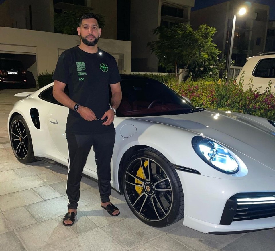 Khan showed off his ‘dream car’ – a £160,000 Porsche 911 Turbo on Instagram