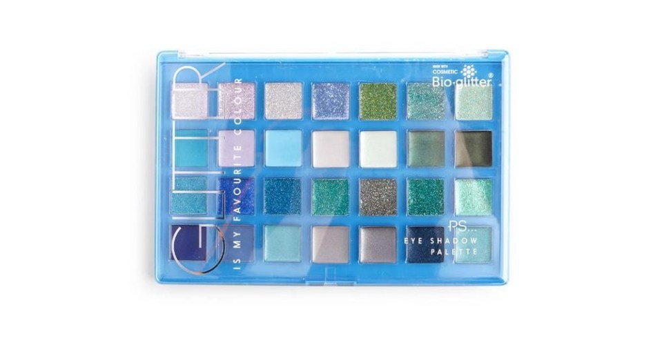 Their 28-shade eyeshadow palette is made with eco-friendly glitter