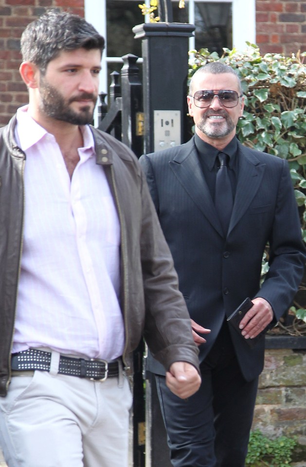 Fadi with the late George Michael