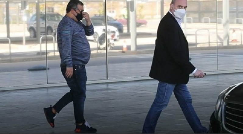 Mino Raiola also touched down ahead of the crunch talks