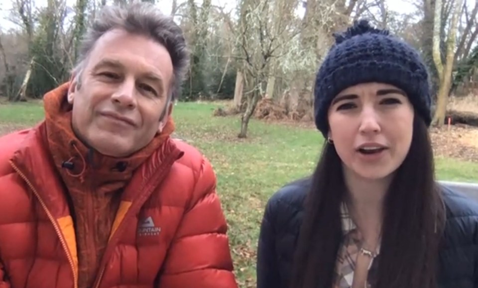 Megan appears on Springwatch alongside her stepdad Chris Packham