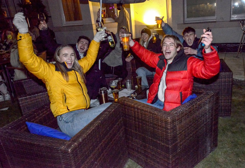 Revellers return in the Jesmond area of Newcastle