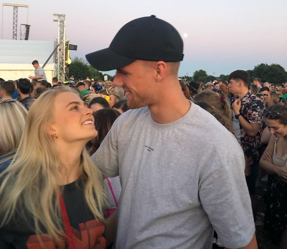 Blonde beauty Koepp and Celtic star Kristoffer Ajer attend TRNSMT festival