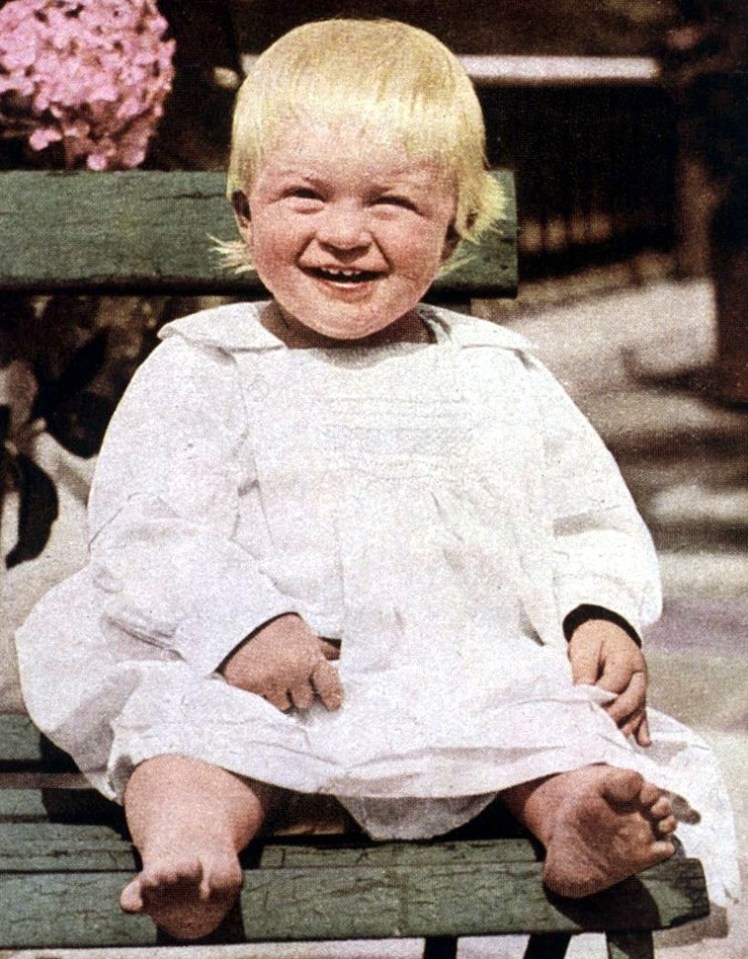 Prince Philip in Corfu pictured at the age of fourteen months in 1922