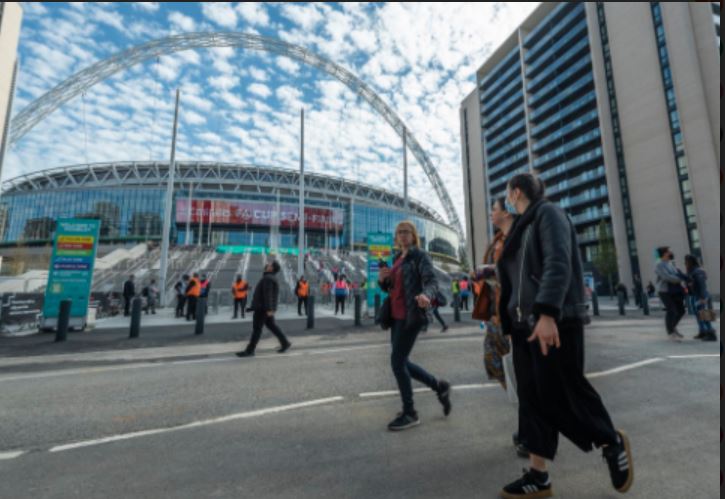 There was not the normal busy air of a high-profile football match but the fortunate 4,000 were not complaining