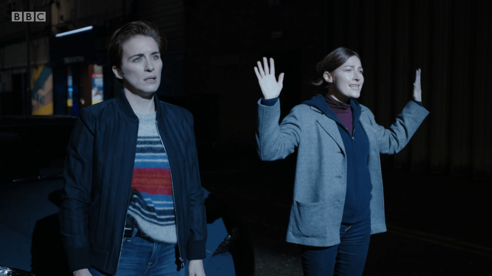 Line of Duty's Kate Fleming and Jo Davidson left the scene after the former shot and killed PC Ryan Pilkington