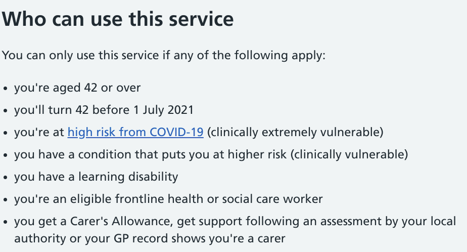 People aged 42 (or will be by July 1) can now book their Covid vaccine