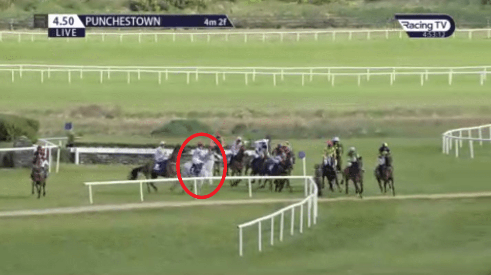 Some Neck was part of the mid-race carnage in the cross country contest at Punchestown