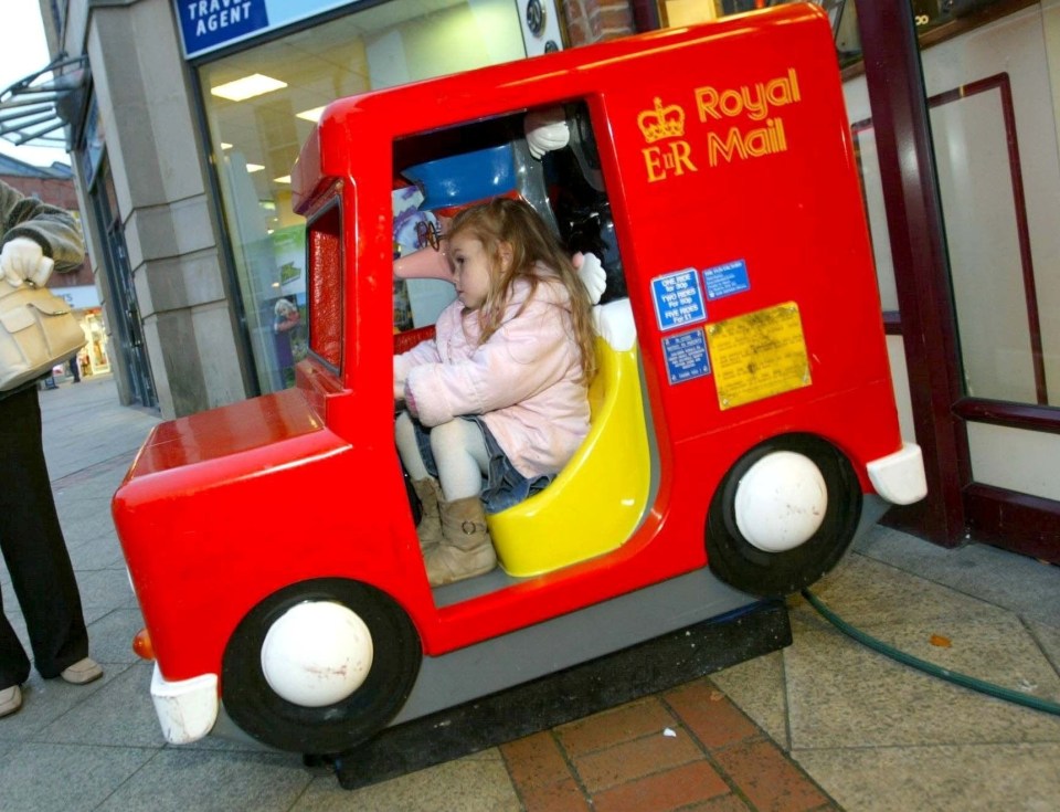 The van used to be a coin-operated ride along