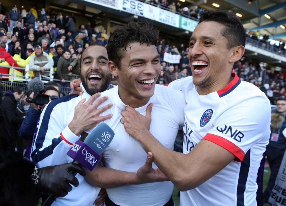 Marquinhos played with Thiago Silva at PSG