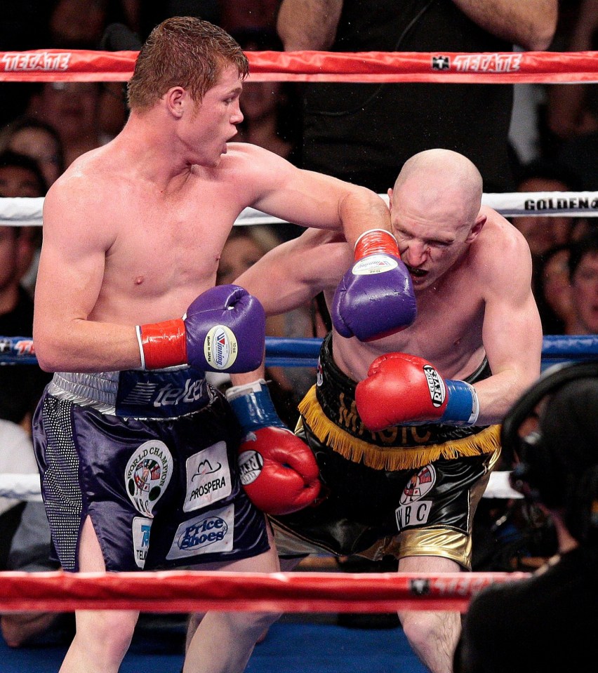 Canelo Alvarez's first British opponent was Matthew Hatton