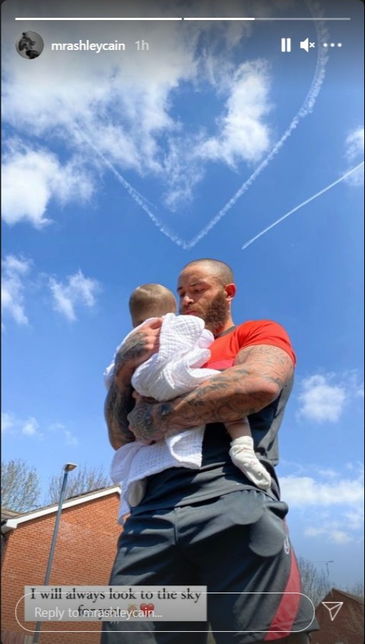 Ashley Cain remembered his late daughter Azaylia today with a touching tribute