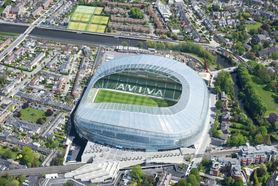 The impressive Aviva Stadium will sadly not host any Euro 2020 matches