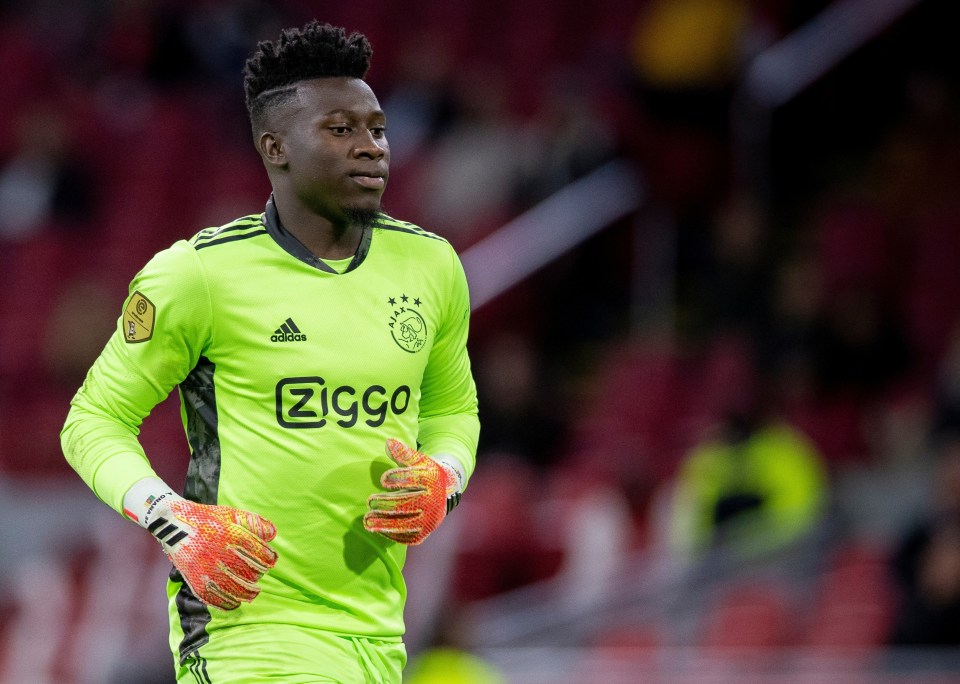 Arsenal are said to be interested in Ajax goalkeeper Andre Onana, who is currently banned