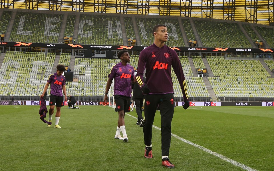 England ace Greenwood is in line to start against Villarreal in the Europa League final