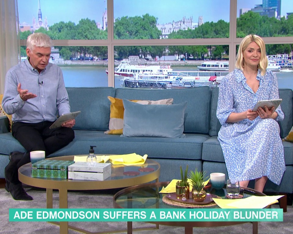 Phillip and Holly were reading out This Morning viewers' bank holiday disasters