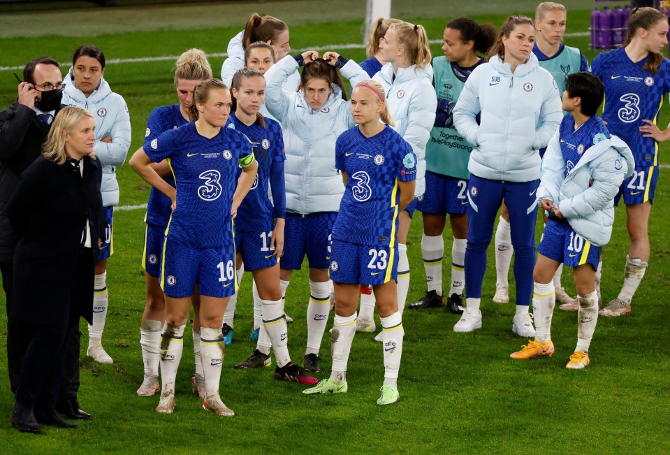 Emma Hayes says Chelsea will work hard on the training pitch after losing their first Champions League final clash