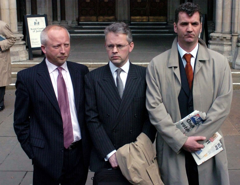 The NatWest Three outside the High Court in 2006 at the end of their extradition battle