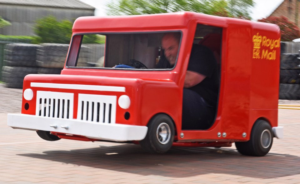 David Reed has modified this Postman Pat van to drive more than 100mph