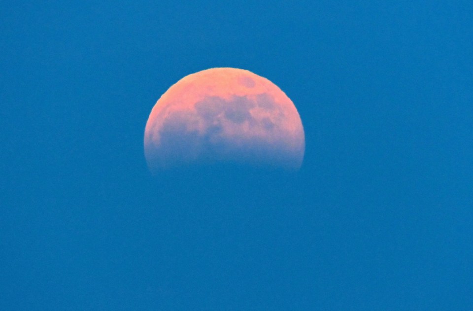 The eclipse as seen from Hokkaido in Japan