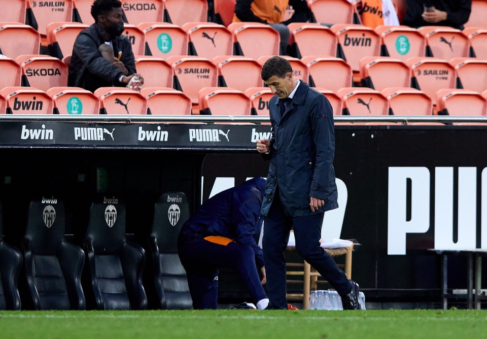 Javi Gracia exits Mestalla for the final time